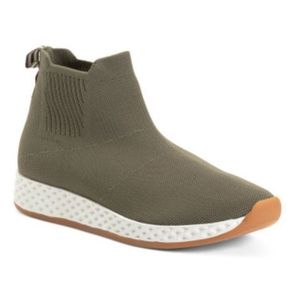 J Slides Knit Green High Top Sneakers Size 7 New